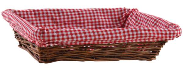 Product image Wicker basket with gingham lining