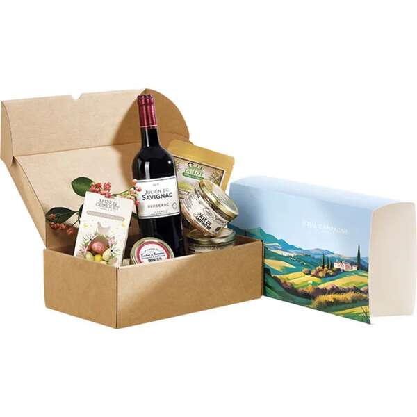 Product image Kraft cardboard box, rectangular sleeve, 