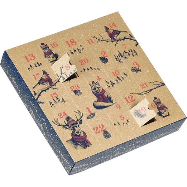 Product image Square Cardboard Box Advent Calendar 