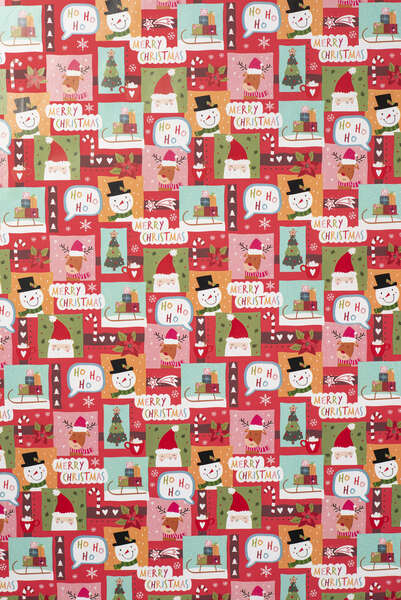 Product image Red Colored Snow Wrapping Paper Rolls