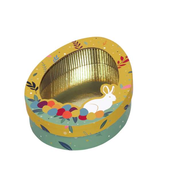 Product image Egg-shaped cardboard box for a sweet treat hunt