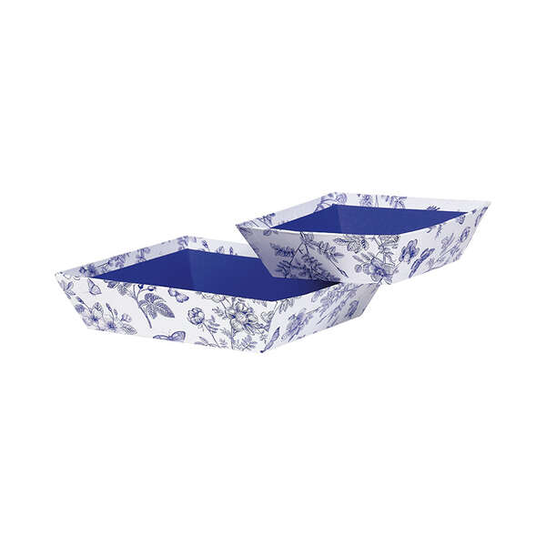 Product image Square cardboard basket TOILE DE JOUY