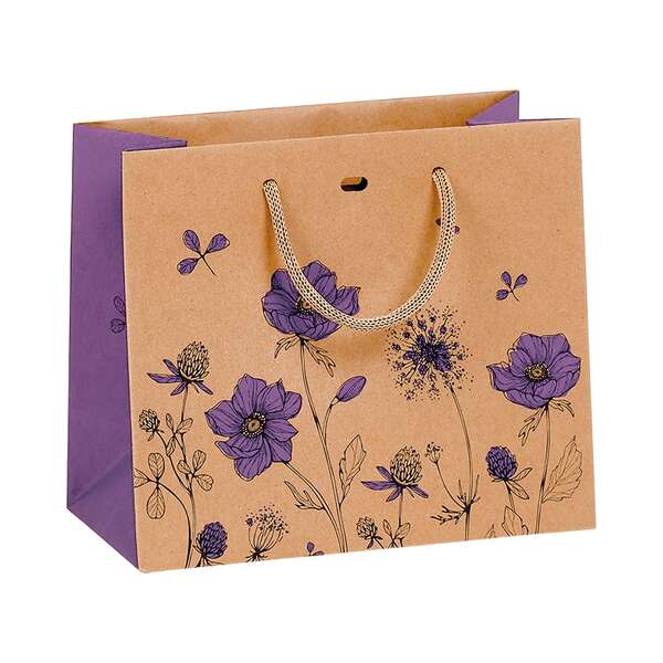 Product image EVEIL CHAMPETRE purple kraft paper bag
