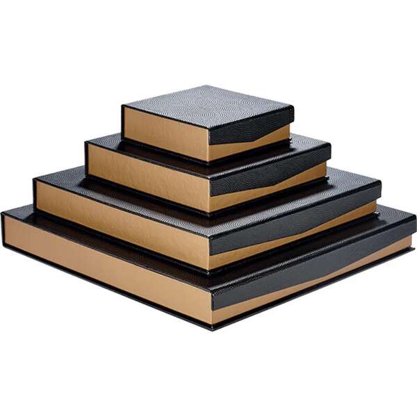 Product image Square cardboard box of chocolates, 3-4, 6, or 7 rows