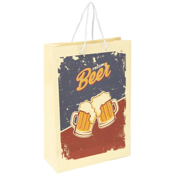 Product image 3-bottle cardboard bag with window – Fresh Beer
