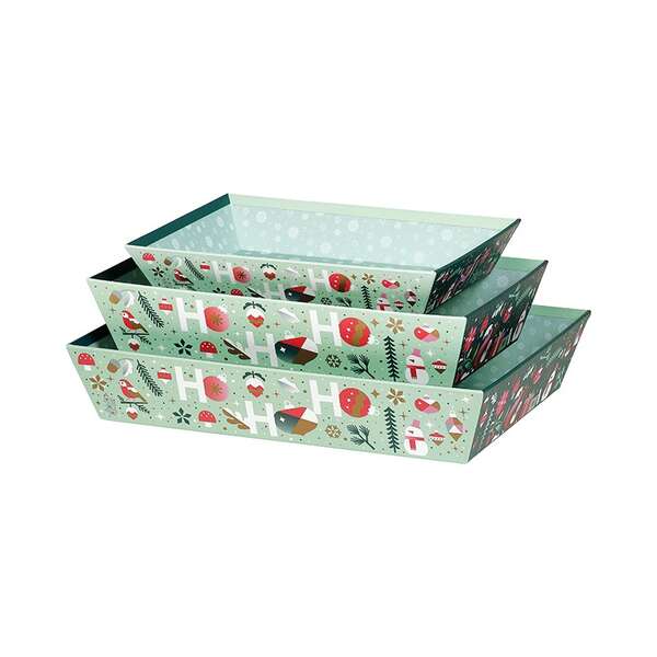 Product image Rectangular cardboard basket WINTER GARDEN