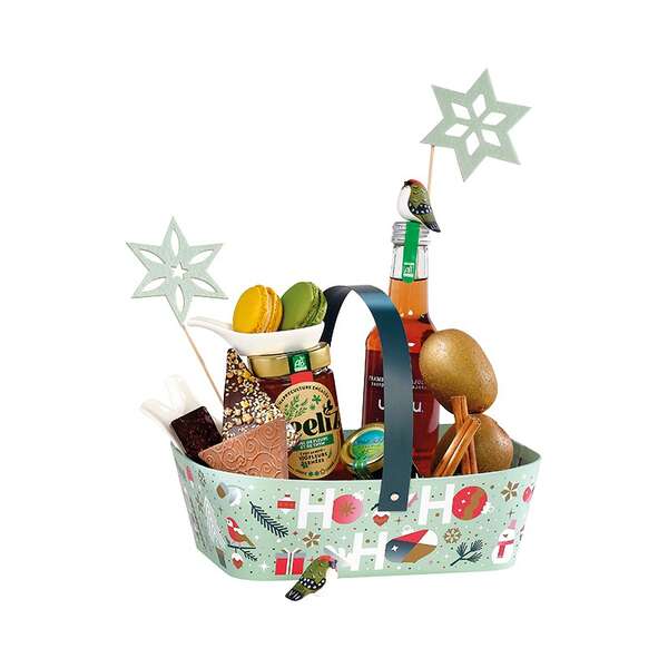 Product image Rectangular cardboard basket with rounded corners WINTER GARDEN