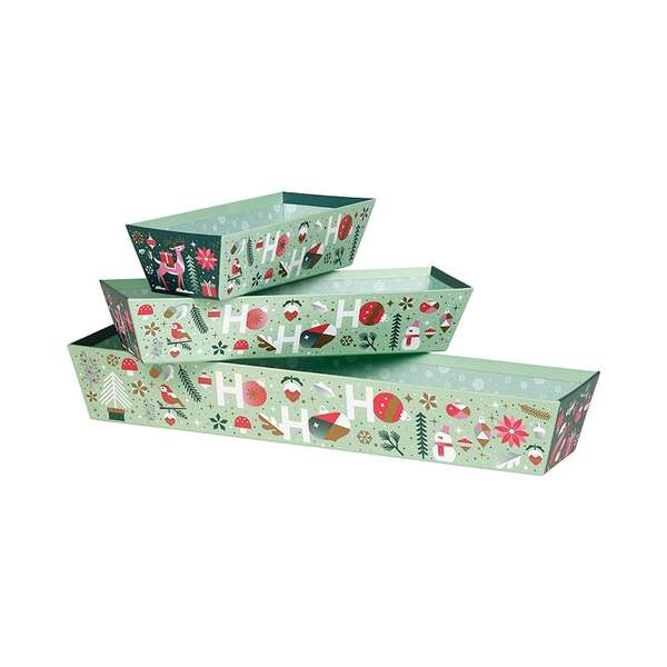 Product image Rectangular cardboard basket WINTER GARDEN