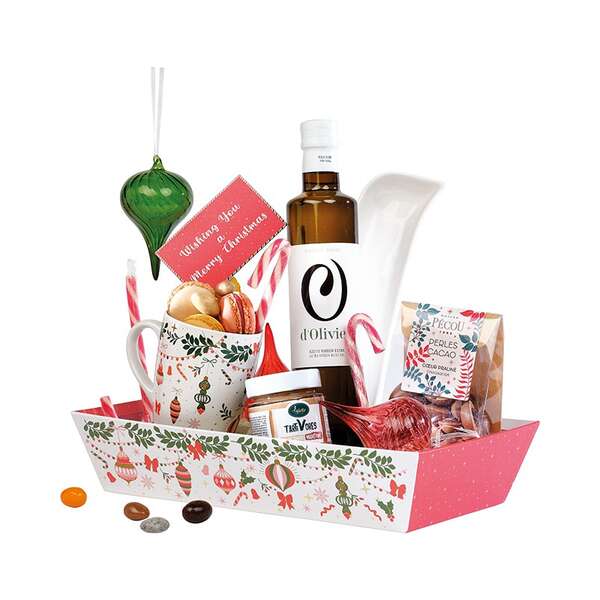 Product image Rectangular cardboard basket - VERY BIG CHRISTMAS!