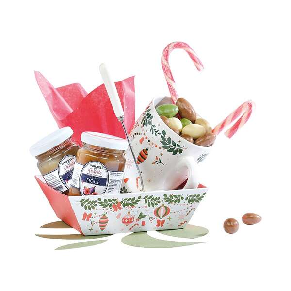 Product image Square cardboard basket - VERY BIG CHRISTMAS!