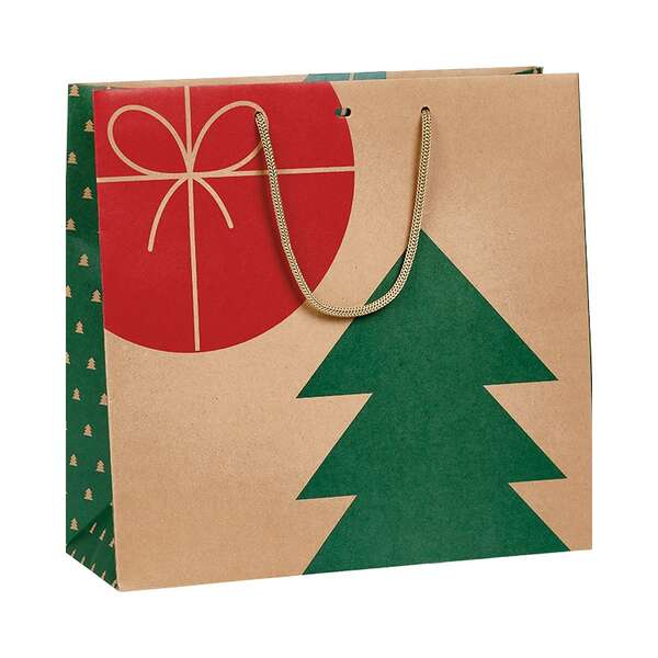 Product image Christmas Nature Kraft Paper Bag