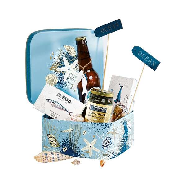 Product image Square cardboard box ECUME DES MERS