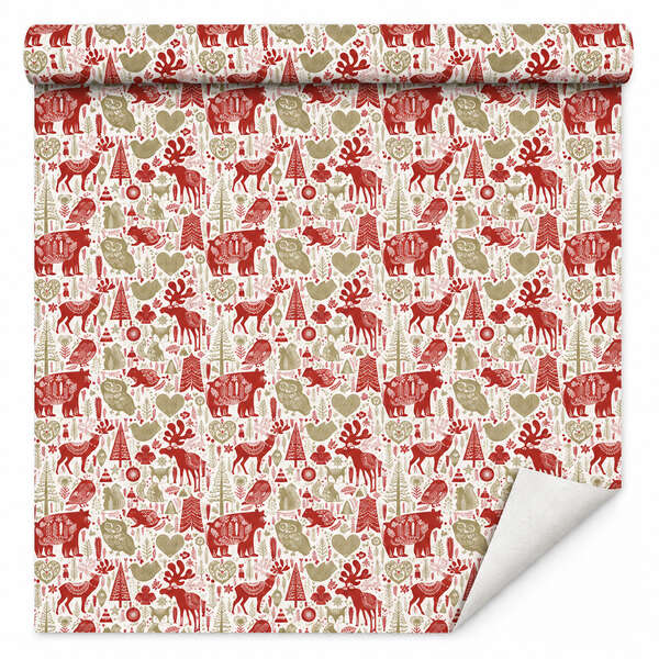 Product image “Lapland Red” Gift Wrapping Paper Roll