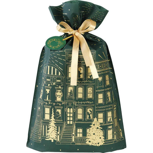 Product image Green/Gold Non-Woven Polypropylene Bag – Festive City