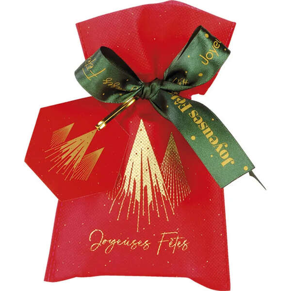 Product image Red/Gold Non-Woven Polypropylene Christmas Bag