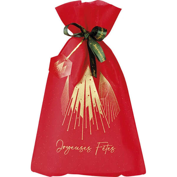 Product image Red/Gold Non-Woven Polypropylene Christmas Bag