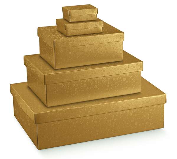 Product image Gold cardboard boxes