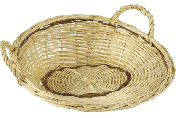 Product image  White raw wicker van