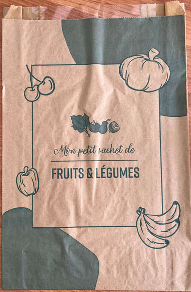 Product image Pack of 1000 kraft paper fruit bags + window, 3kg