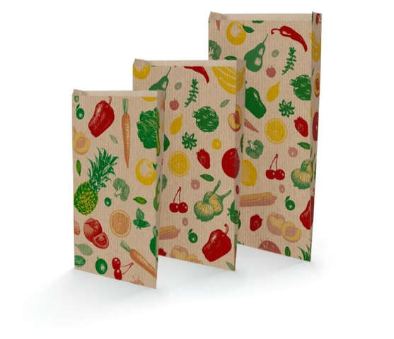 Fruits and Veggies kraft bags : Small bags