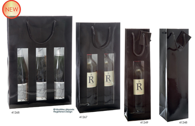 Luxury glossy bag  : Bottles packaging