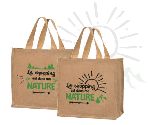 "Nature" jute tote bags : Bags
