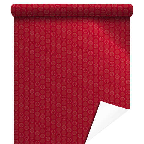 Papier cadeaux métallisée  Xmas Gifts rouge  : Packaging accessories