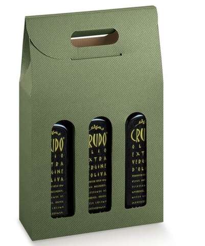 Cardboard gift box for bottles of special AOC olive oil : Bottles packaging