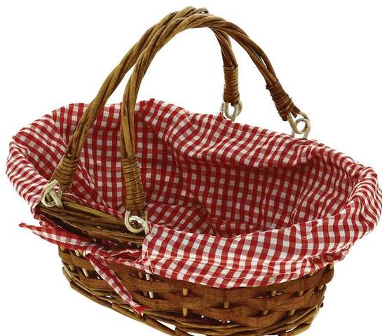 Oval picnic basket, small : Trays, baskets
