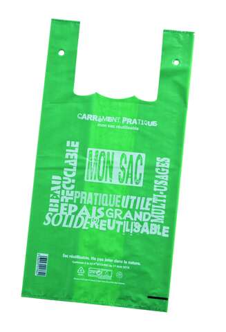 Tie-up bags, featuring "Carrment pratique" motif  : Bags