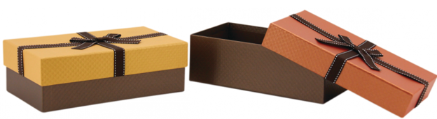 Boites en carton avec noeud : Boxes