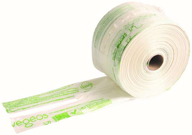 Compact roll of 400 organic tie bags : Bags