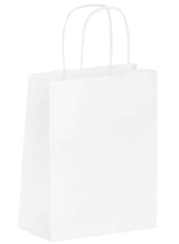 White kraft paper loose produce bags  : Bags