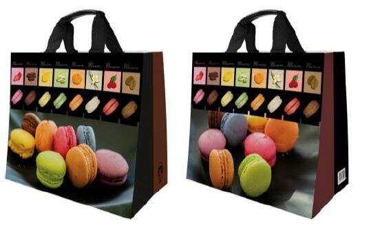 "Macarons" 30L polypro tote bag  : Bags