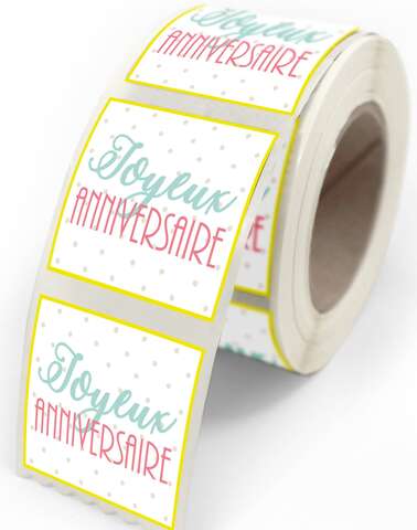 &#8220;HAPPY BIRTHDAY&#8221; label : Packaging accessories