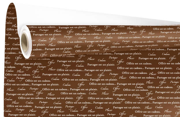 Gift paper motif &#8220;OFFER CHOCOLATE : Packaging accessories