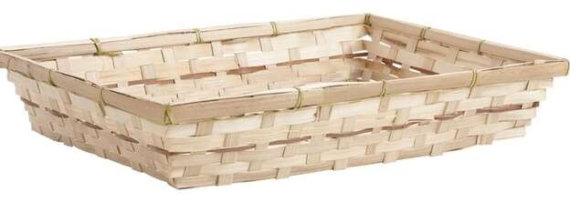 Bamboo Basket : Trays, baskets