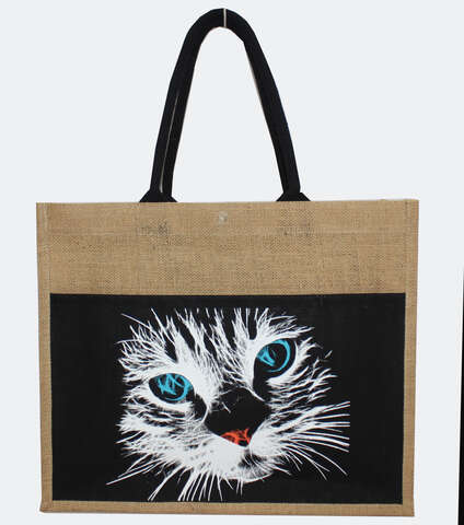 Jute tote bag &#8220;Persian Cat&#8221; : Items for resale