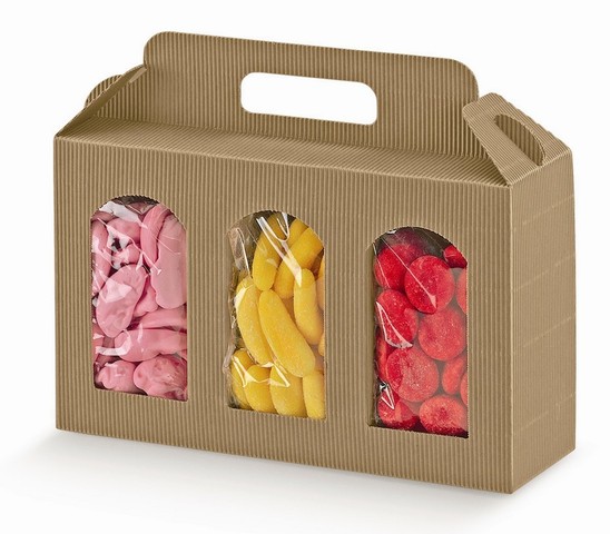 Cardboard boxe for 3 jars height 150 mm : Jars packing
