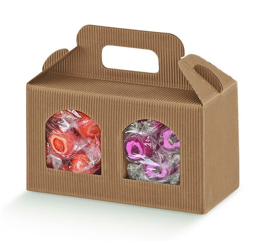 Cardboard boxe for 2 jars 90 mm  : Jars packing
