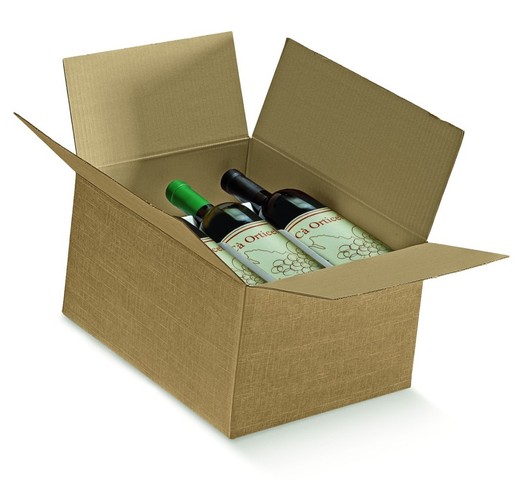 American box 6 bottles : Bottles packaging