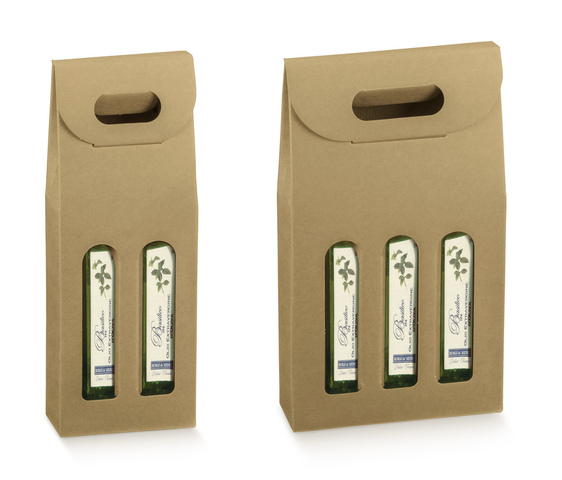 Cardboard boxes for Olive Oil : Bottles packaging
