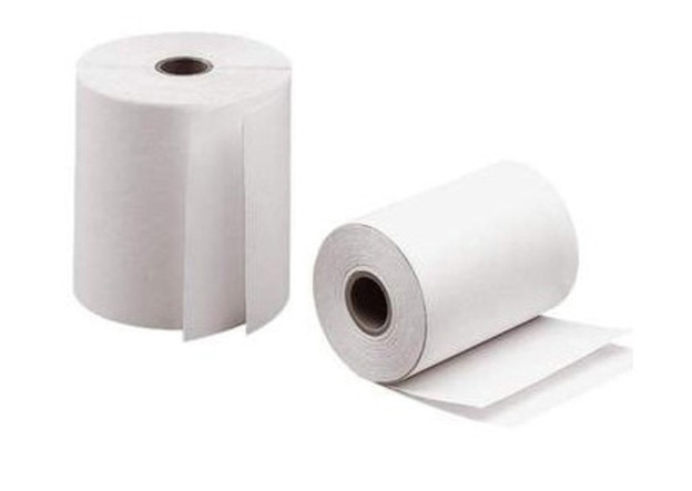 Roll of 2-ply receipt paper, 7.6x7x1.2cm  : Consumable supplies