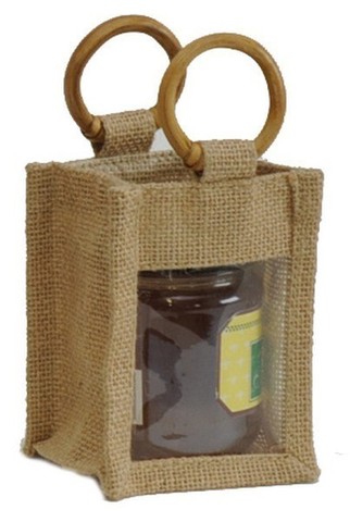 Jute  bag  for 1 jar  0.250 kg : Jars packaging