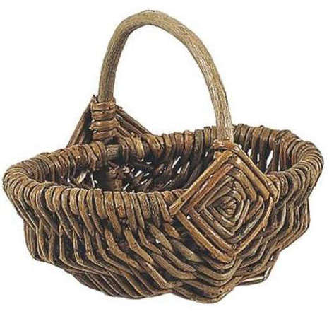 Natural mini wicker basket : Trays, baskets
