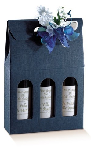 Blue Milan for 3 bottles  : Bottles packaging