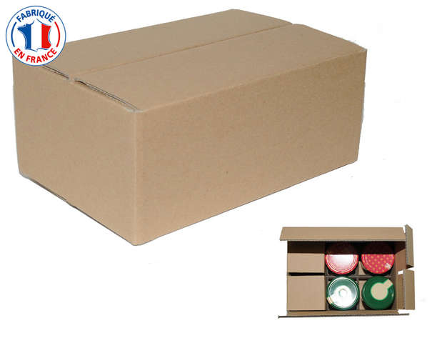 Carton 6 pots expedition : Boxes