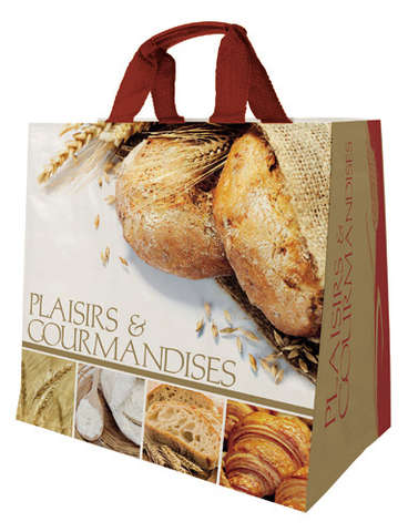 Cabas polypro 30L " Plaisirs et Gourmandises " : Bags